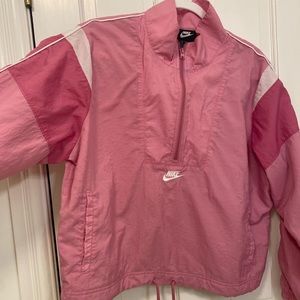 Nike pink windbreaker